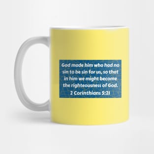 Bible Verse 2 Corinthians 5:21 Mug